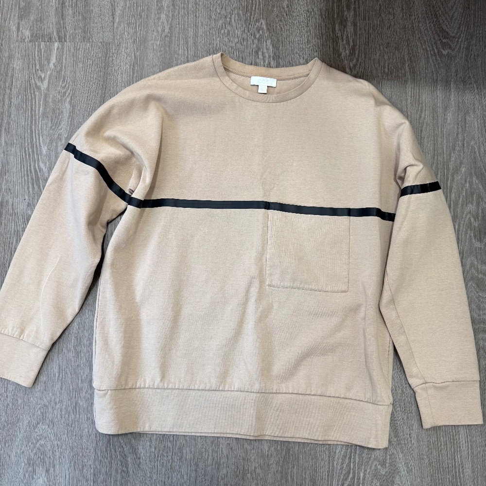 COS Mens Beige Sweatshirt Jumper